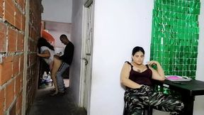 I fuck my horny stepmother and then I end up fucking my rich stepsister and I leave her face covered in cum