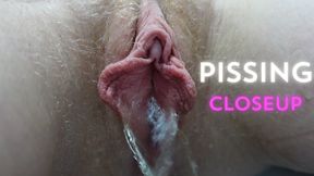 Pissing closeup