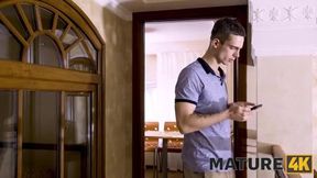Angela Milf: Tempting Moments with Her Stepson's Return - A Steamy Encounter!