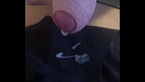 Wearing Jacqui&rsquo_s dirty panties to wank