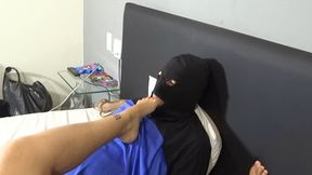 SHELLY FOOT GAGGING AND DOMINATION MALE SLAVE