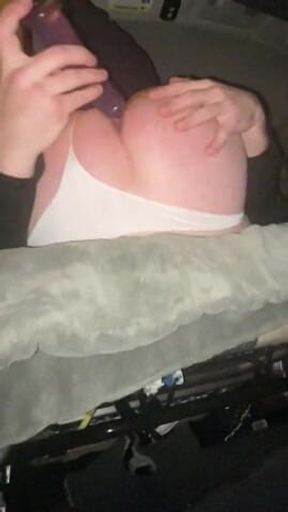 Anal play in thong