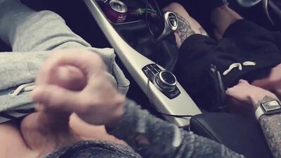 Horny Car Wank In Carpark