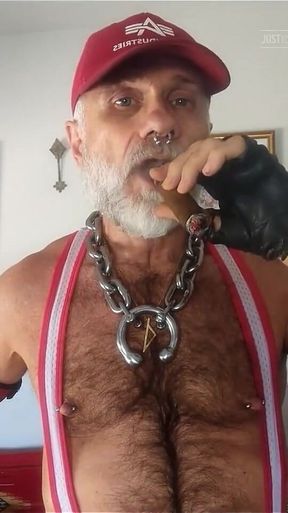 Stepdaddy Lighting His Gar