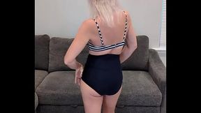 Retro Bikini and White Toes