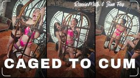 4K Ziva Fey - Roxxie Moth Has Ziva Caged To Cum