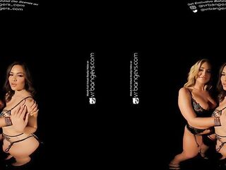 VR Bangers: Hottest Three-some Blake Blossom & Scarlett Alexis Ideal ASMR FFM Oral-sex - VR Porn