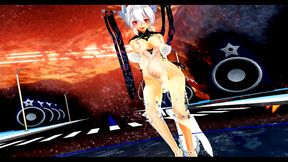 Hentai Anime Girl Dances Seductively While Singing MMD Song