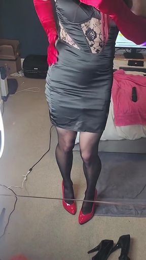 Ohhh Being Clad in Tight Satin and Nylon Is Heaven for Me