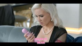 Blonde wife takes big white dick in her ass