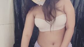 Pie to the face big ass girl blows bubblegum