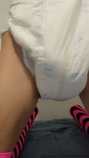 Man To Diaper Sissy Transformation   Clip 1