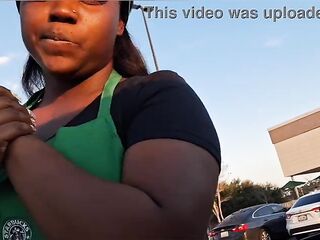 Starbucks waitress gets fucked on break