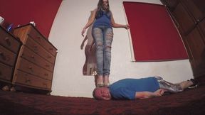 Beautiful Sophie Models Off Her New Platform Heels FLOOR CAM