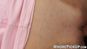 Beautiful prostitute fucked and filmed in close up POV