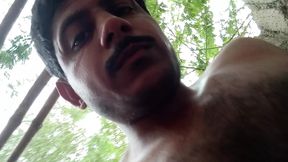 Handsome man masturbation time.