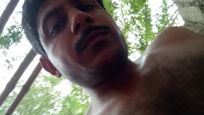 Handsome man masturbation time.