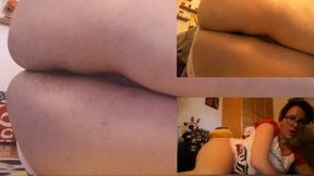 Beautiful sexy pee with three cameras - Three views 1080HD