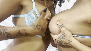 Vitoria ́s Lesbian Adventures Vol 2 featuring OB Slave Nat with a lot of food insertion in the ass
