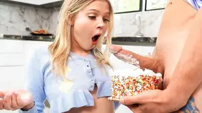 Stepbrother Ditches Birthday Cake To Pound His Stepsister Until She Screams And Begs For More