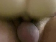 Fuck toy creampie with prostate vibrator