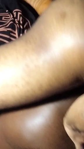 Ebony Girl Gets Fisted in Her Ass While Getting Doggy Fuck