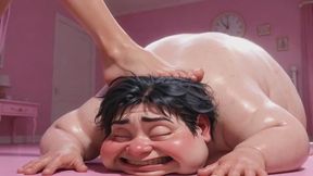 Fat Ugly Woman Degraded - Lick Beautiful Girl's