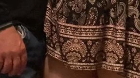 Pervers Stranger Penetreded This Slut Pussy Under Skirt