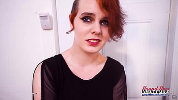 Curvy Hairy Redhead Marla Passionate Cumshot Swallowing Session!