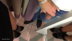 Public Store dressing room handjob with Veronika Charm