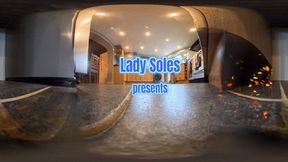 Hiding from Giantess Lady Soles - Parts 1 & 2 - Sweaty Foot Worship (4K 360 VR)