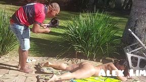 minha patroa - bruna lopesxx - me pede para passar o bronzeador nela louca para me dar a buceta, e eu como nao sou bobo eu comi a safada