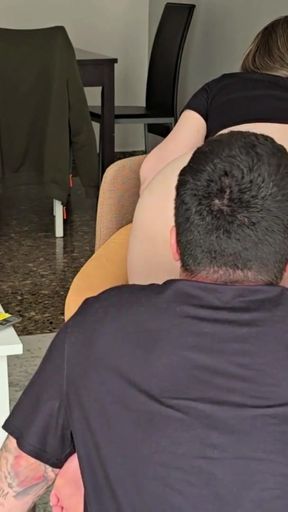 Play With My Pussy And Fuck Me Hard Neighbor ! I'm alone at home !   Clip 1