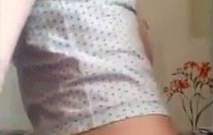 Teen plays with her self