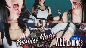 "Promise Made" AnyaT Tifa Cosplay Vore Video (ALL Endings)