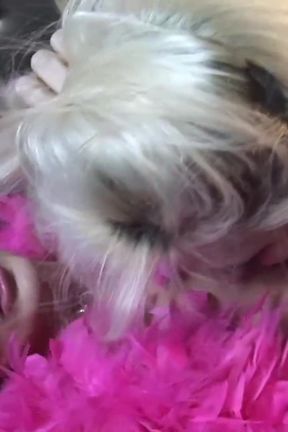 Big titted lesbian MILF gets her pussy pleasured