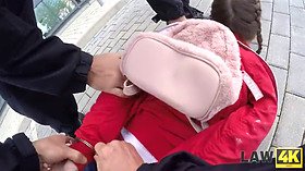 Cindy Shine fucks two guards in a wild threesome