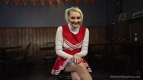 Sassy Cheerleader Exploring Every Hole!