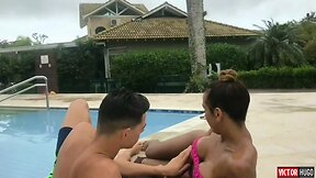 Sex at home after the pool