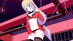 Charlie masturbating until she orgasms - Hazbin hotel Hentai
