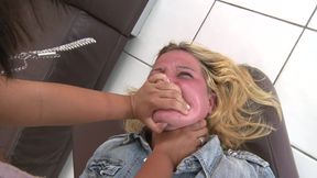 Hands stepmother -By domina Laura Blade and her slave Gina - Full HD 1080p, pt1