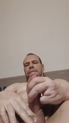 Big wet cock masturbated well
