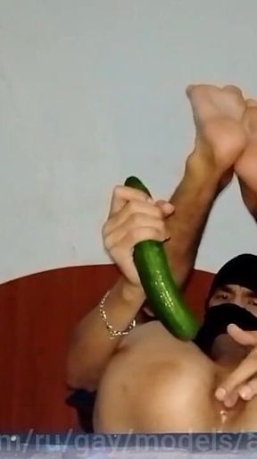 Banana Cucumber Fresh Juice Straight Into My Femboy Twink Ass