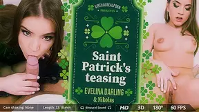 Evelina Darling Nikolas in Saint Patrick's teasing - VirtualRealPorn