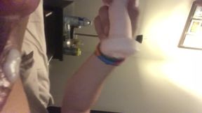 Shaved Teen Fucking and Cumming Hard in Fleshlight