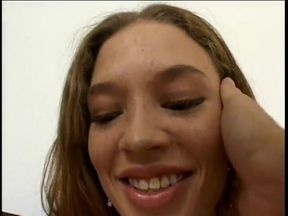 Latin sucking on his cock in pov