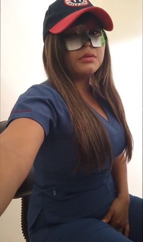 Beautiful Nurse Is at the Reception of the Homemade Porn Room