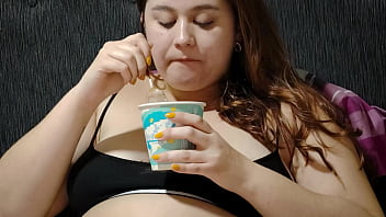 Nicole Overeats and Gets Fucked