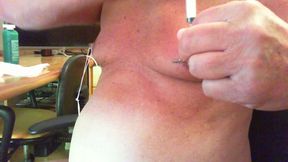 Shemale Kassy54 Needles In Nipples