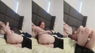 Topless MILF nurse buttcrack roleplay tampon vibrator orgasm (full on OF perkygrace)